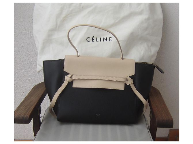 Borsa Céline Belt in pelle nera Nero - vista 2