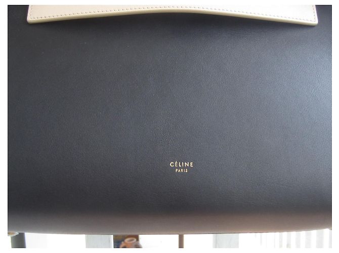 Borsa Céline Belt in pelle nera Nero - vista 4