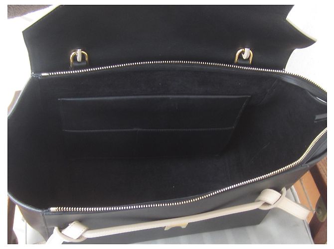 Borsa Céline Belt in pelle nera Nero - vista 6