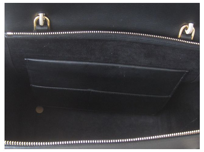 Borsa Céline Belt in pelle nera Nero - vista 7