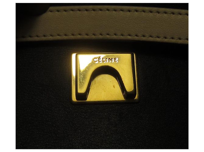 Borsa Céline Belt in pelle nera Nero - vista 9