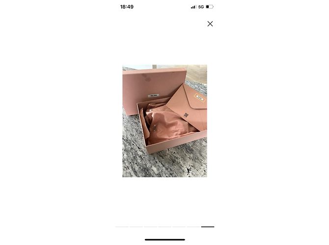 Mocassini Miu Miu in pelle rosa - vista 6