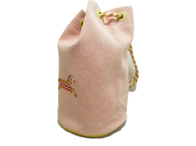 Duffle Hermès Borsone Epopee con coulisse Marrone - vista 3