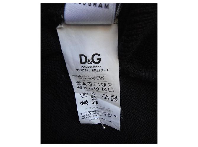 Dolce & Gabbana Talla de jersey Dolce & Gabbaba 40 Negro - vista 5