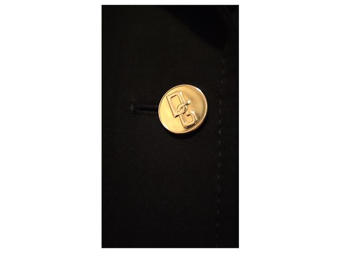 Dolce & Gabbana DOLCE&GABBANA SHORT SINGLE-BREASTED JACKET IN WOOL CANVAS . Black - view 7