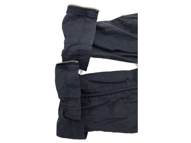 Giacca Moncler M65 Blu Navy Cotone Nylon - vista 5