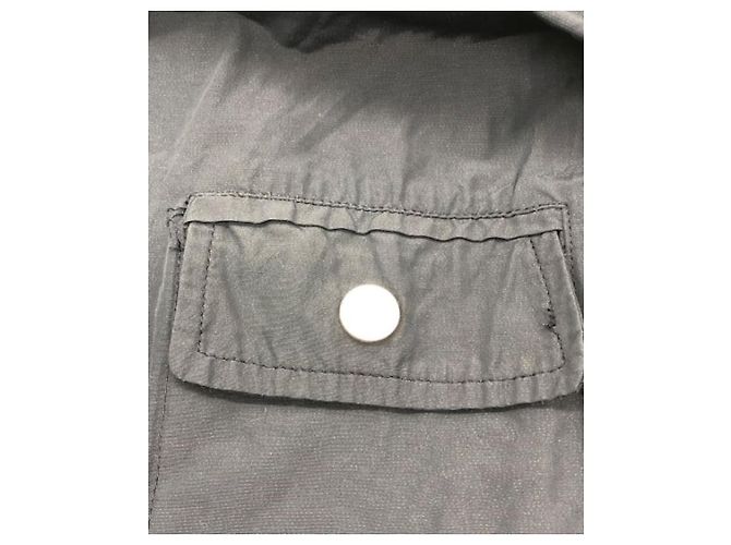 Giacca Moncler M65 Blu Navy Cotone Nylon - vista 6