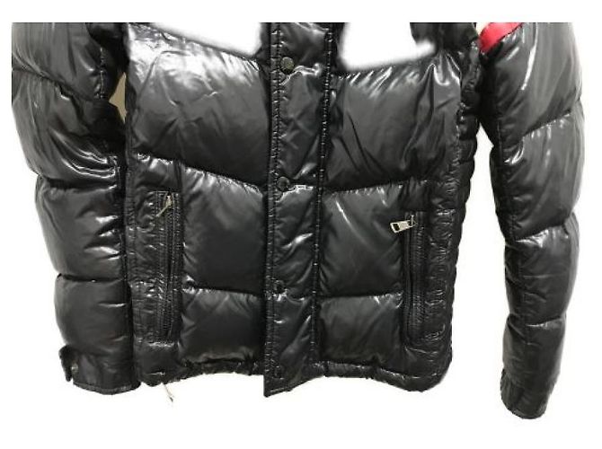 Moncler Down Jacket Black Nylon Men - view 4