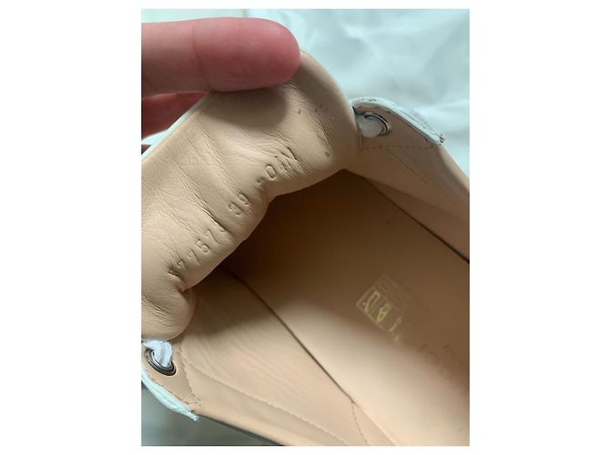 Taglia della sneaker con plateau Gucci Ace 40 Bianco - vista 5