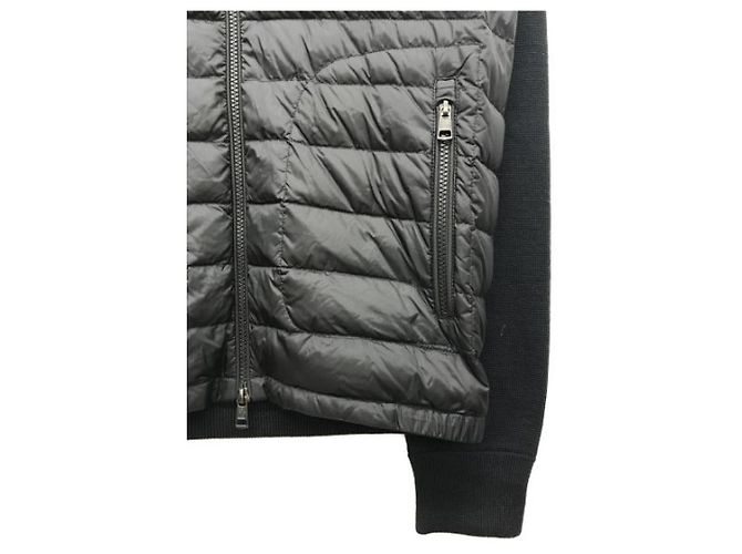 Moncler Down Jacket Navy Blue Wool Nylon - view 5