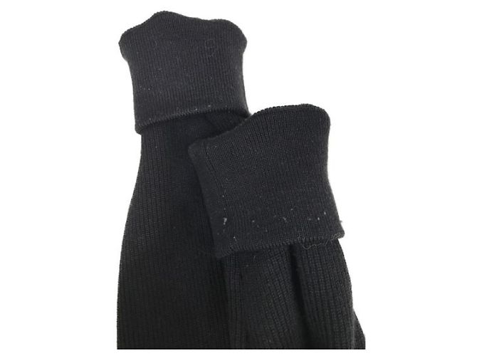 Moncler Strickjacke Schwarz Wolle Nylon - Ansicht 4