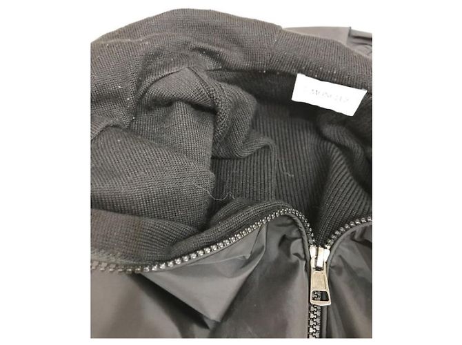 Moncler Strickjacke Schwarz Wolle Nylon - Ansicht 5