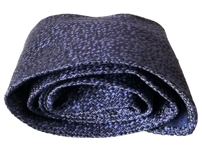 Cravatta Salvatore Ferragamo in seta blu navy - vista 5