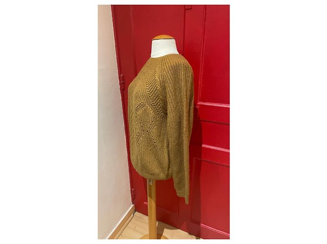 Suéter Ikks Camel de Cashmere Seda e Lã Camelo - vista 2