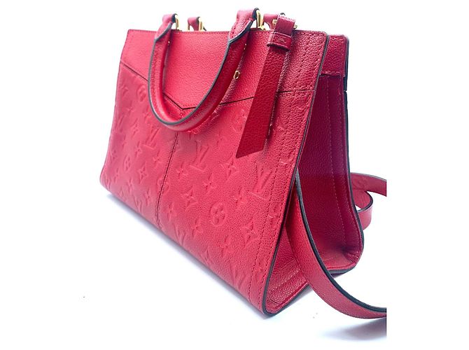 louis vuitton in pelle rossa Rosso - vista 6