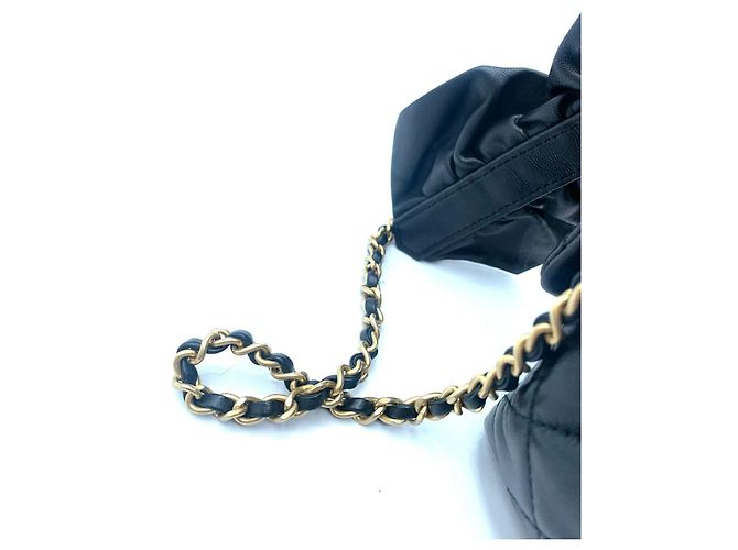 Timeless Borsa Chanel Puerto Banus Mini in pelle nera Nero - vista 5