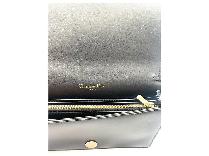 portafoglio Miss Dior con catena Dior Nero - vista 4