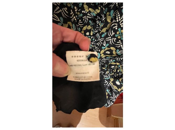 Vestido Soeur de viscose tamanho 34 Multicor - vista 3