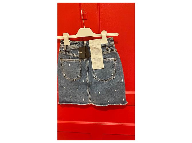 Gonna in denim Maje azzurra Blu chiaro - vista 2