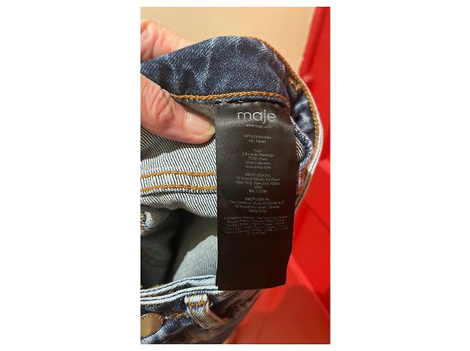 Gonna in denim Maje azzurra Blu chiaro - vista 5