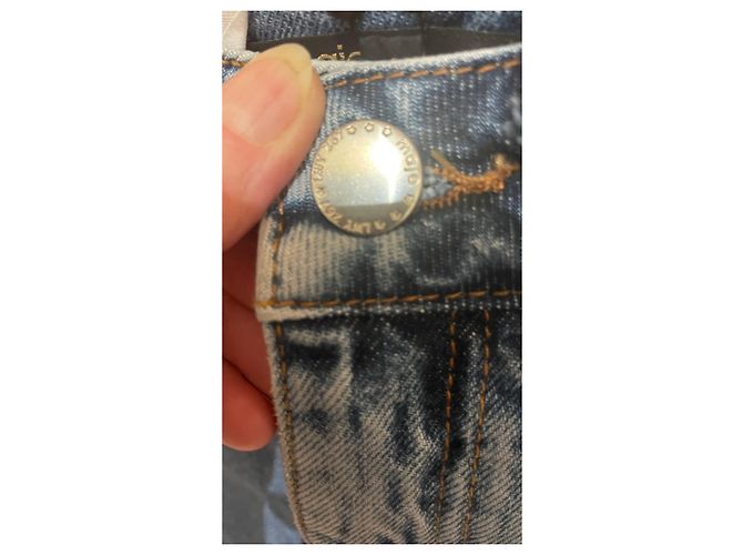 Gonna in denim Maje azzurra Blu chiaro - vista 6