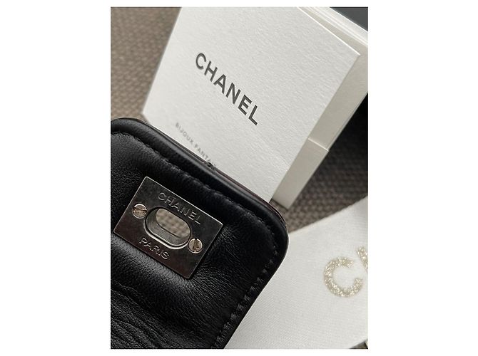 Bracciale Chanel CC in vernice nera Nero - vista 6