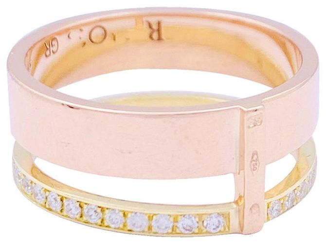 Anello Repossi, “berbero”, due ori e diamanti. - vista 4