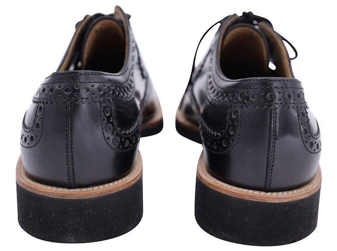 Oxford stringata Tod's in pelle nera - vista 4