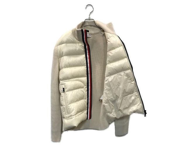 Moncler Strickjacke Beige Wolle Nylon - Ansicht 3