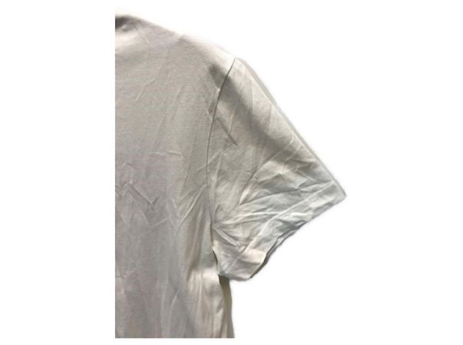 T-shirt Moncler Maglia stampata bianca e rossa cotone Bianco Rosso - vista 6