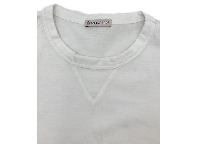 Camiseta Moncler branca de algodão Branco - vista 3