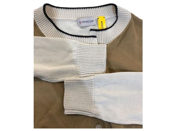 Cárdigan Moncler de algodón intercambiable negro beige - vista 4