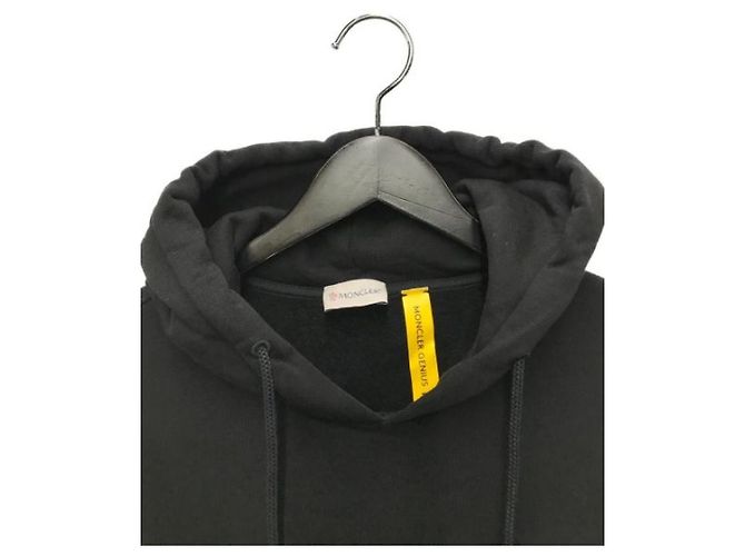 Sudadera con capucha Moncler negra de algodón Negro - vista 3