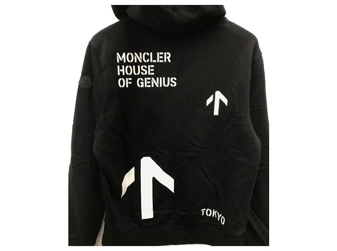 Sudadera con capucha Moncler negra de algodón Negro - vista 5