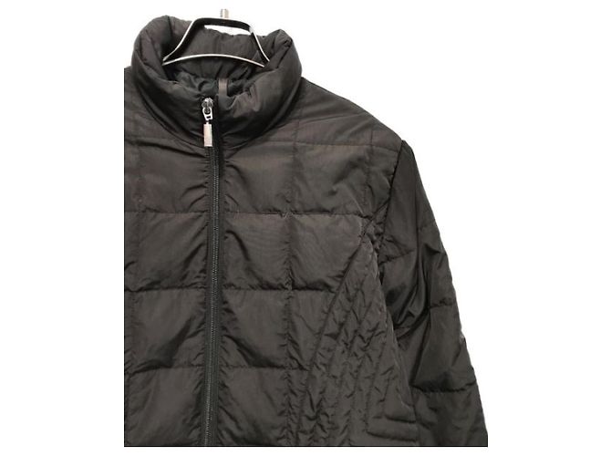 Abrigo de plumón Moncler Marrón Poliamida Castaño - vista 3