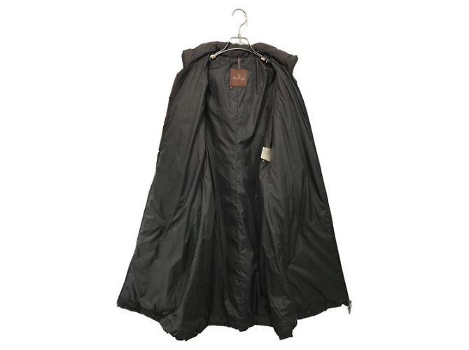 Abrigo de plumón Moncler Marrón Poliamida Castaño - vista 4