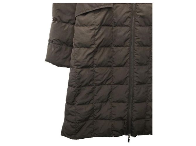 Abrigo de plumón Moncler Marrón Poliamida Castaño - vista 5