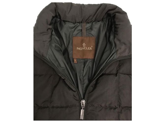 Abrigo de plumón Moncler Marrón Poliamida Castaño - vista 6