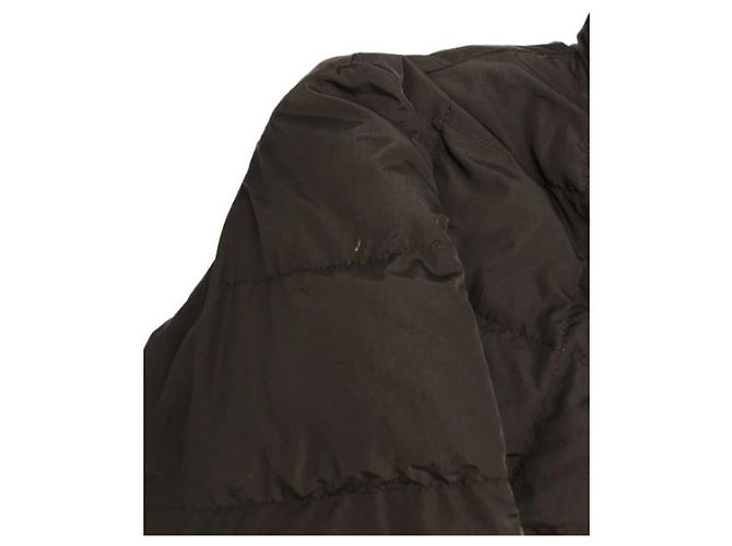Abrigo de plumón Moncler Marrón Poliamida Castaño - vista 8