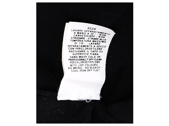 Vestido sin mangas con ribete de encaje Moschino en algodón negro - vista 6