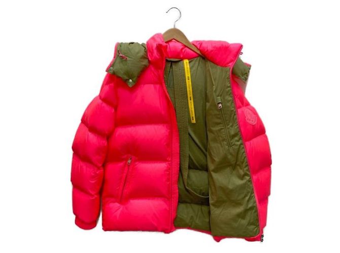 Giacca Moncler Genius Nceladus Rosa in Nylon e Cotone - vista 3
