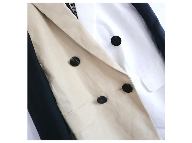 Petar Petrov colourblock linen jacket - view 3