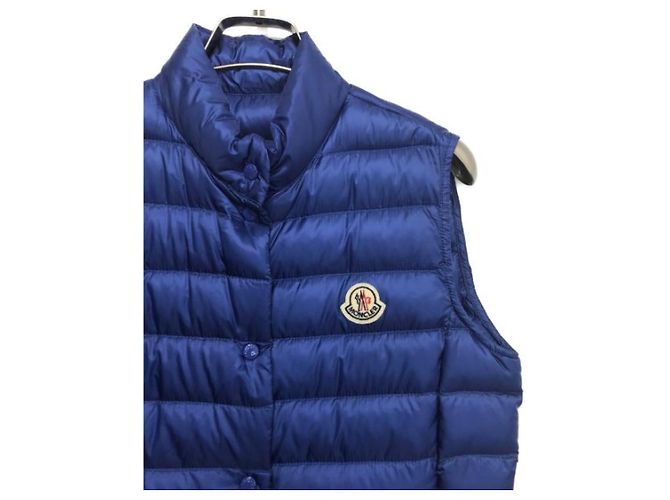 Chaleco de plumón Moncler azul - vista 3