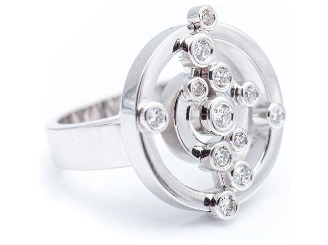 Autre Marque ADAGIO-Ring aus Weißgold mit Diamanten. - Ansicht 2