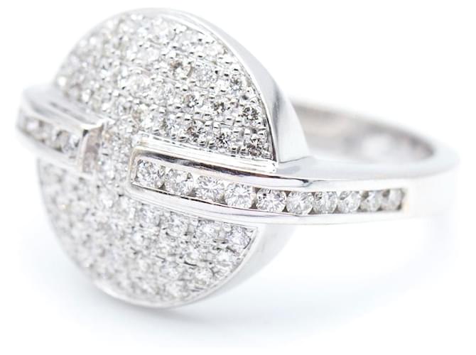 Autre Marque Weißgoldring mit Diamanten - Ansicht 3