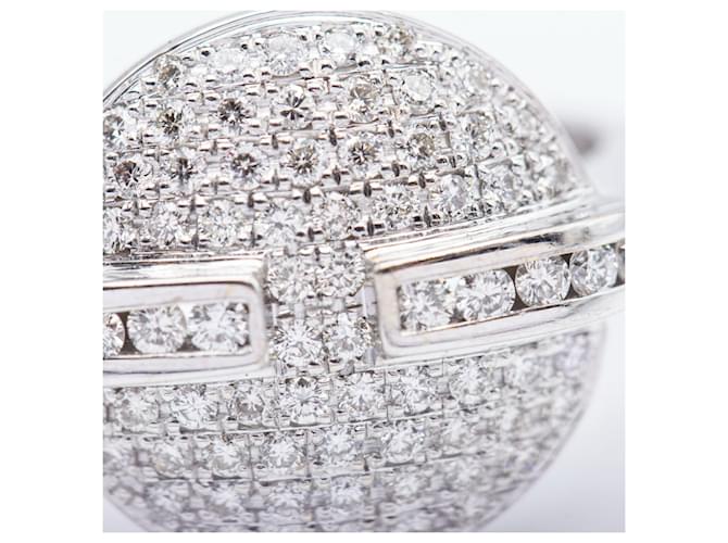 Autre Marque Weißgoldring mit Diamanten - Ansicht 4