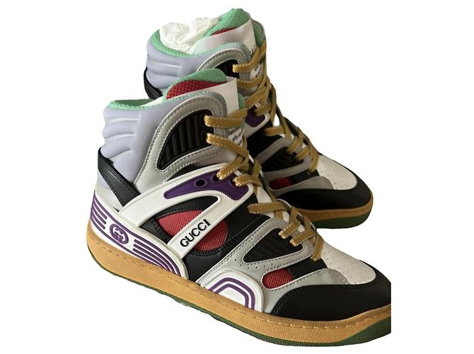 Sneakers Gucci in pelle bianca Bianco - vista 10