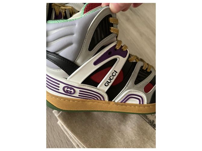 Sneakers Gucci in pelle bianca Bianco - vista 2