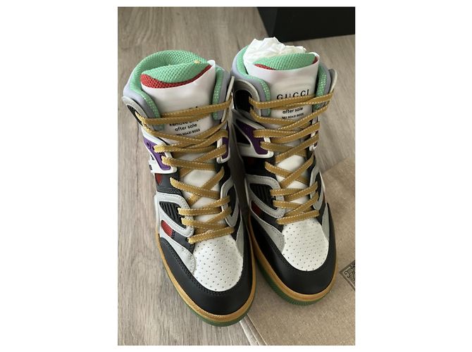 Sneakers Gucci in pelle bianca Bianco - vista 3