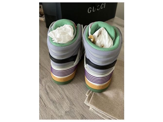 Sneakers Gucci in pelle bianca Bianco - vista 6